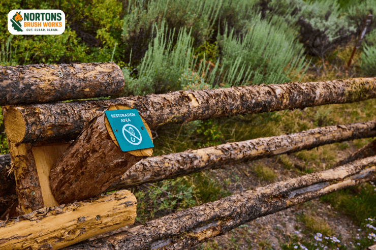 Invasive species removal to restore healthy native vegetation